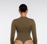 Body modelujące z suwakiem DARK GREEN