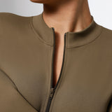 Body modelujące z suwakiem DARK GREEN