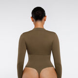 Body modelujące z suwakiem DARK GREEN
