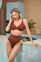 Stringi modelujące comfortline long brown