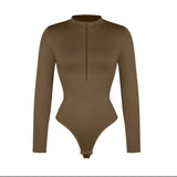 Body modelujące z suwakiem DARK GREEN