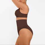 Majtki wyszczuplające Comfortline long Brown