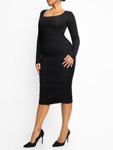 sukienka linda z długim rękawem