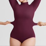 Soft shape modelujące body z golfem burgund