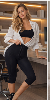 Leginsy gorsetowe Capri na haftki