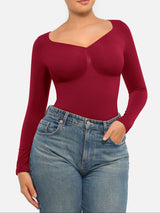 Bezszwowe body modelujące premium burgund