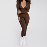 Kombinezon modelujący SLIMLINE Brown