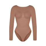 Bezszwowe body modelujące Slimline dark beige
