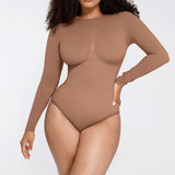 Bezszwowe body modelujące Slimline dark beige