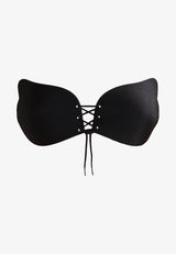 Biustonosz samonośny z wiązaniem