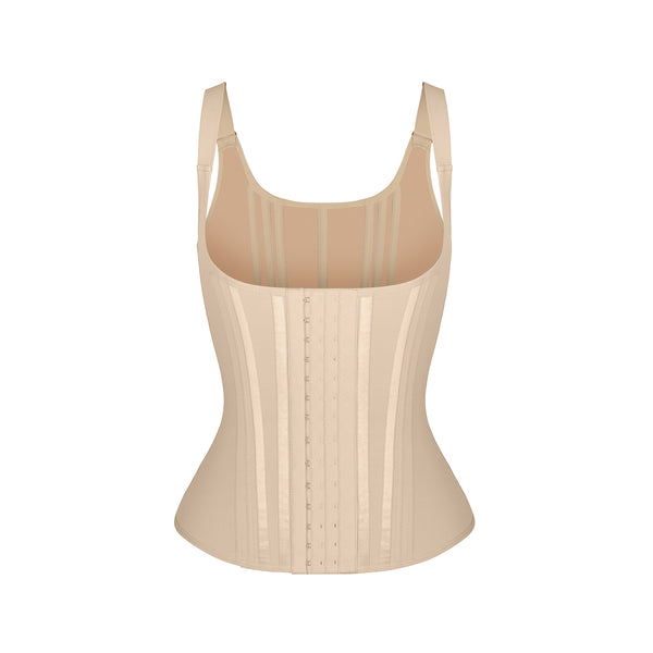 Gorsetowa kamizelka wyszczuplająca beige