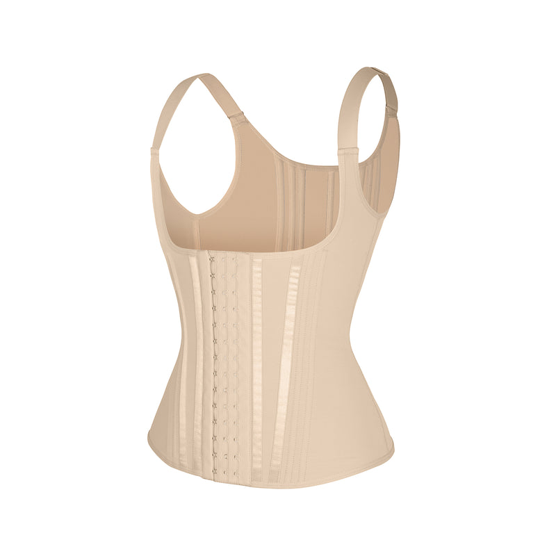 Gorsetowa kamizelka wyszczuplająca beige