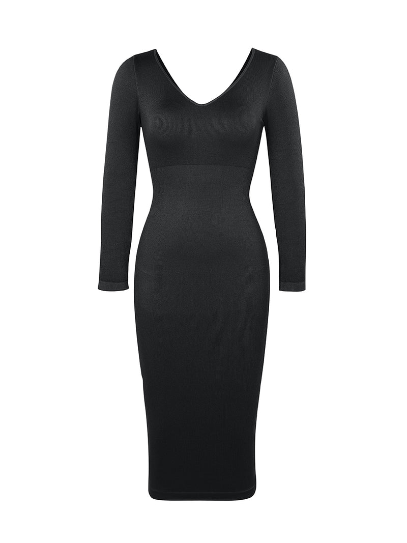 sukienka modelująca nero  ma nieprześwitujący materiał