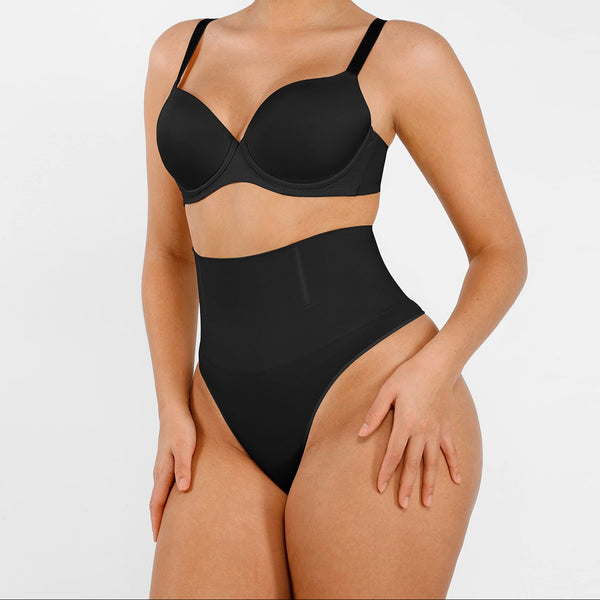 Stringi modelujące Comfort Black z fiszbinami