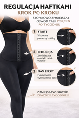 Leginsy z modelujące z wysokim stanem na haftki