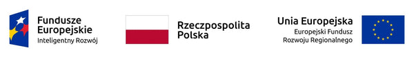 Logotypy: Fundusze Europejskie, Rzeczpospolita Polska, Unia Europejska
